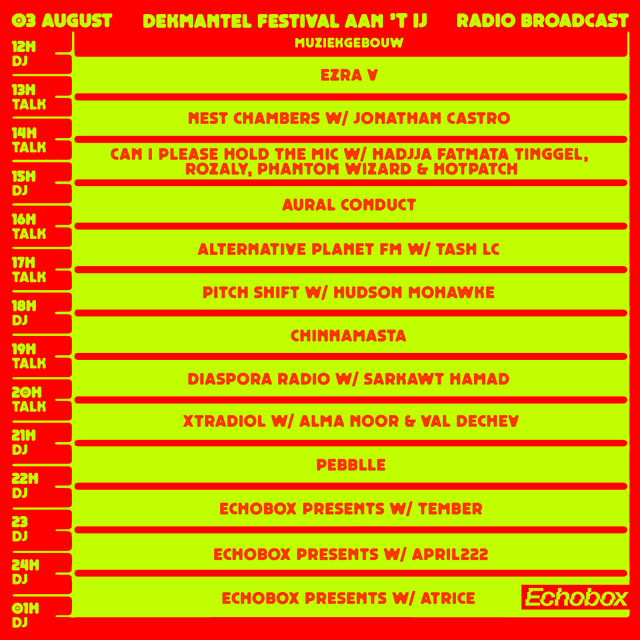 Echobox x Dekmantel at Muziekgebouw 23