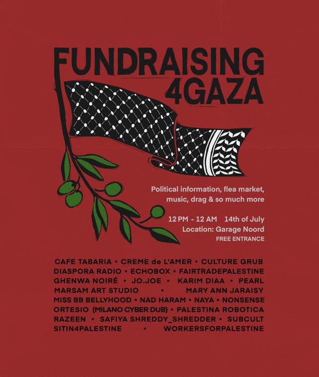 Fundraising for Gaza @Garage Noord